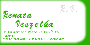 renata veszelka business card